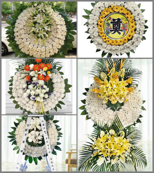 福建漳州平和县小溪镇五村村花圈速递